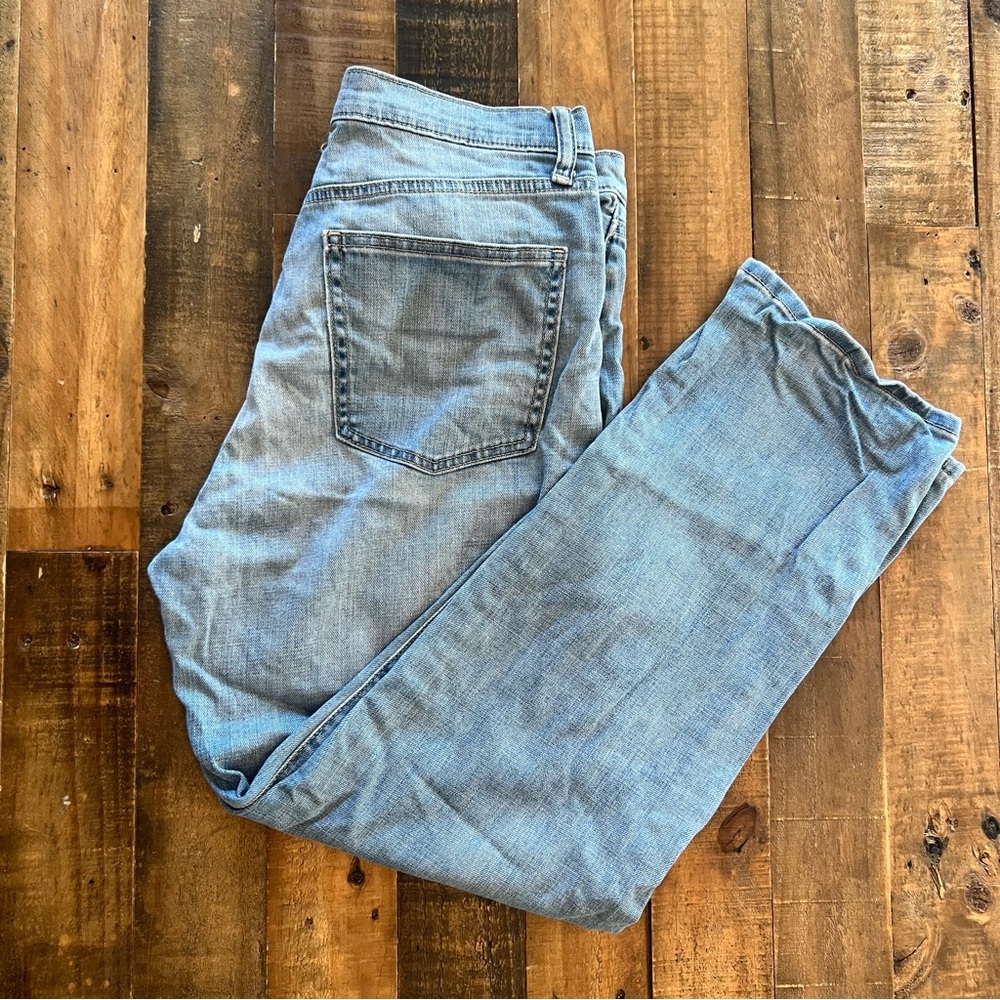 Uniqlo Women’s Boyfriend Straight Leg High Rise Jeans - Size 29 - Light Blue